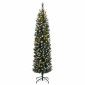 vidaXL Χριστουγεννιάτικο Δέντρο Slim Αρθρωτό με 300 LED 180 εκ.