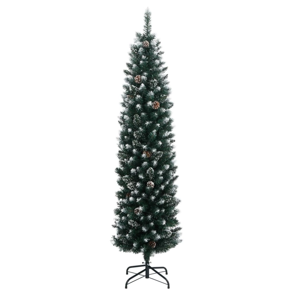 vidaXL Χριστουγεννιάτικο Δέντρο Slim Αρθρωτό με 300 LED 240 εκ.