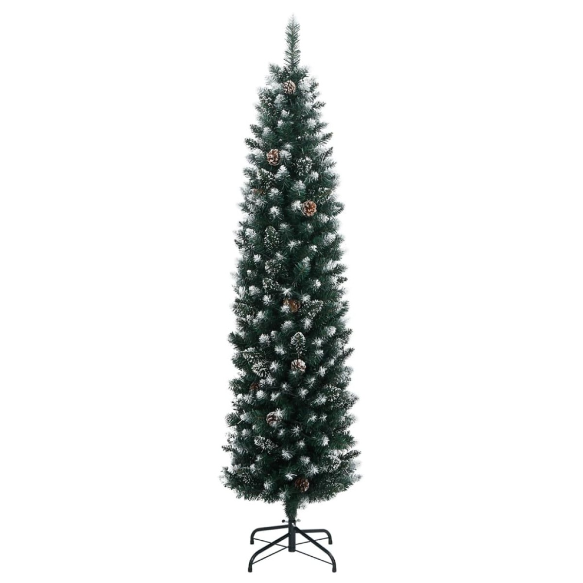 vidaXL Χριστουγεννιάτικο Δέντρο Slim Αρθρωτό με 300 LED 240 εκ.