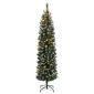 vidaXL Χριστουγεννιάτικο Δέντρο Slim Αρθρωτό με 300 LED 240 εκ.