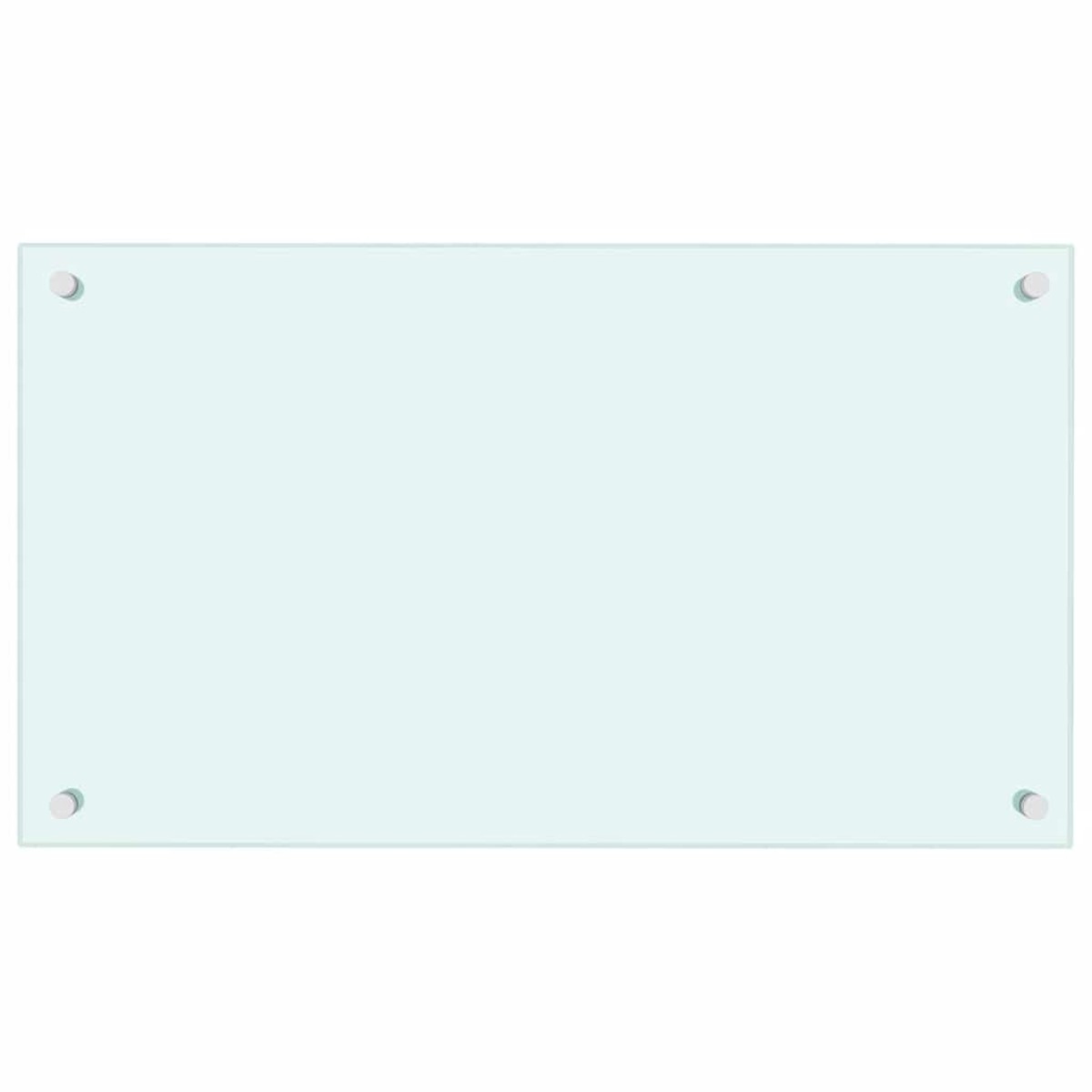 vidaXL Πλάτες Κουζίνας 2 τεμ. Λευκές 70 x 40 εκ. από Ψημένο Γυαλί