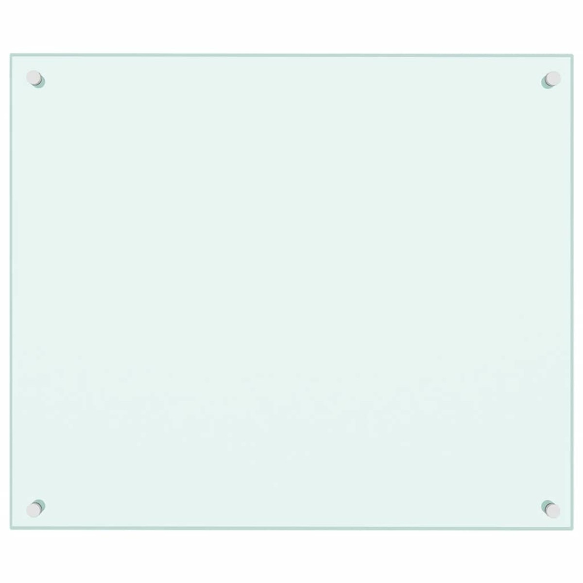 vidaXL Πλάτες Κουζίνας 2 τεμ. Λευκές 70x60 εκ. από Ψημένο Γυαλί