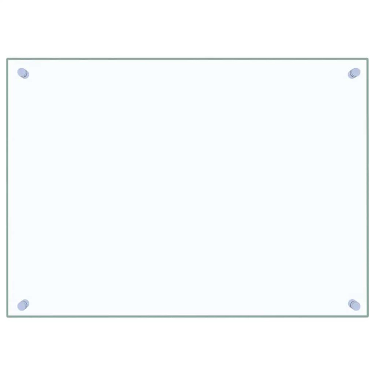 vidaXL Πλάτες Κουζίνας 2 τεμ. Διαφανής 70 x 50 εκ. από Ψημένο Γυαλί