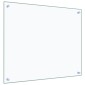 vidaXL Πλάτες Κουζίνας 2 τεμ. Διαφανής 70 x 60 εκ. από Ψημένο Γυαλί