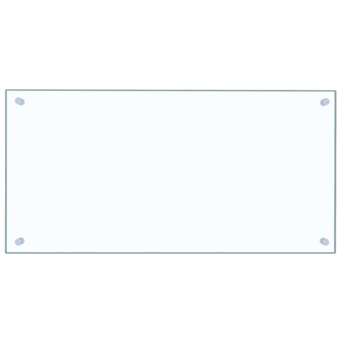 vidaXL Πλάτες Κουζίνας 2 τεμ. Διαφανής 80 x 40 εκ. από Ψημένο Γυαλί
