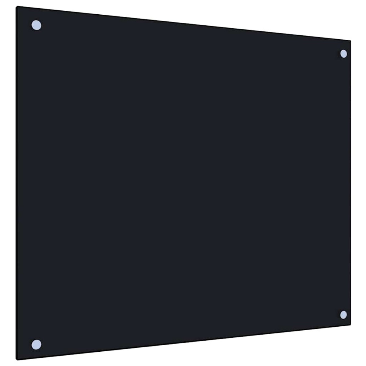 vidaXL Πλάτες Κουζίνας 2 τεμ. Μαύρες 70x60 εκ. από Ψημένο Γυαλί