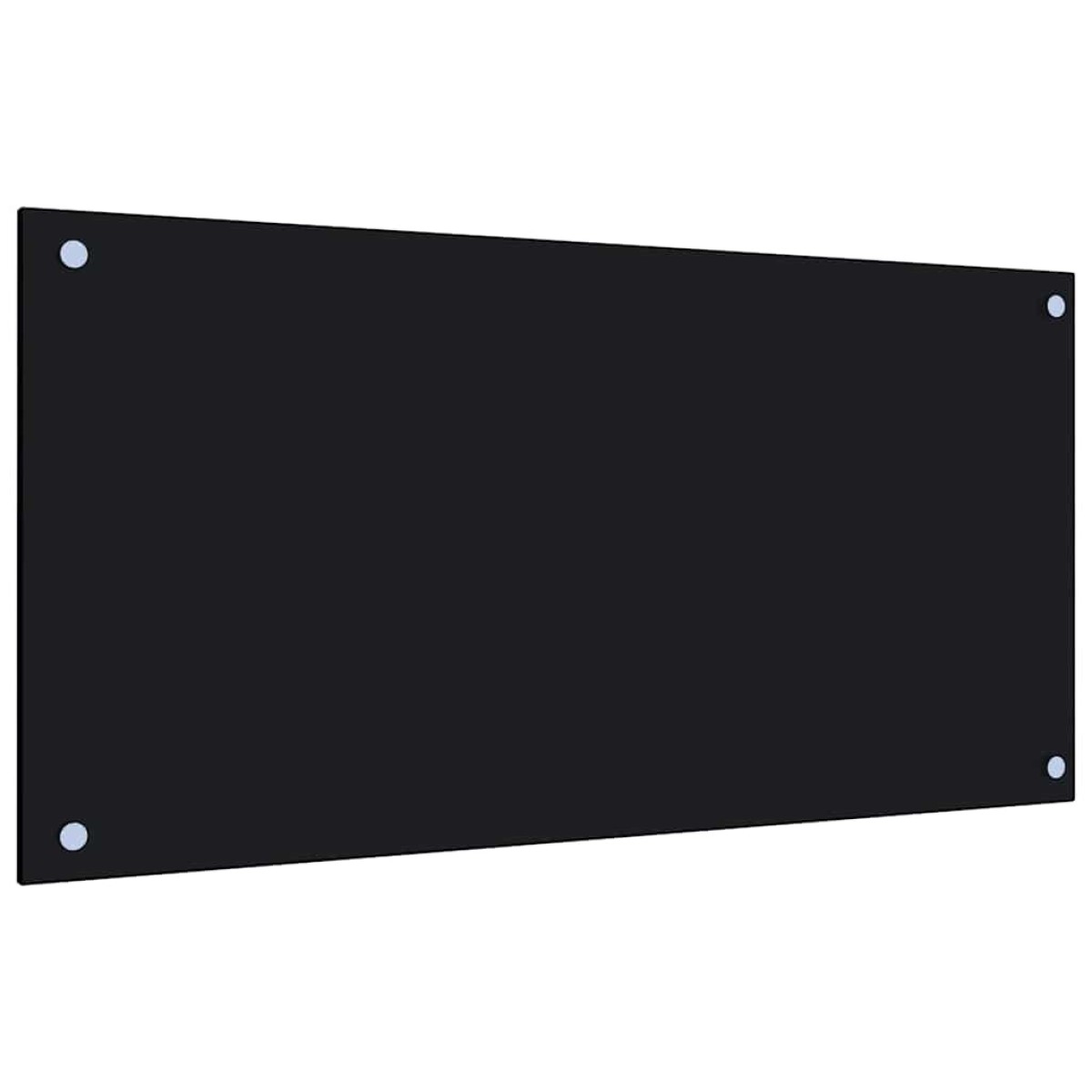 vidaXL Πλάτες Κουζίνας 2 τεμ. Μαύρες 80x40 εκ. από Ψημένο Γυαλί