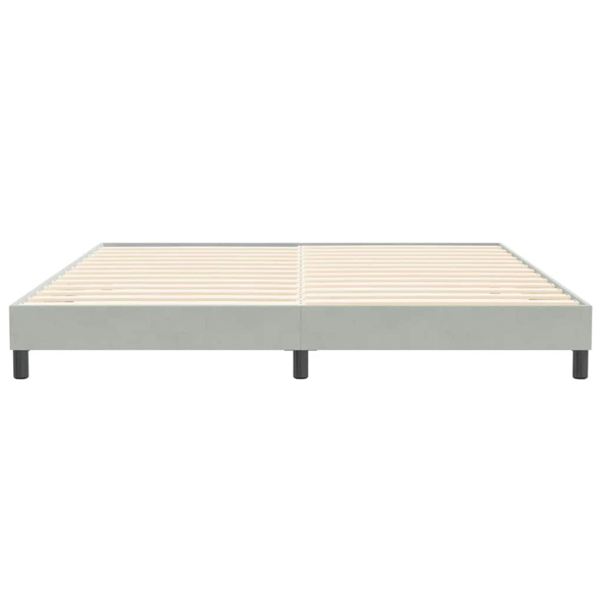 vidaXL Box Spring κρεβάτι χωρίς στρώμα ανοιχτό γκρι 200x210 cm