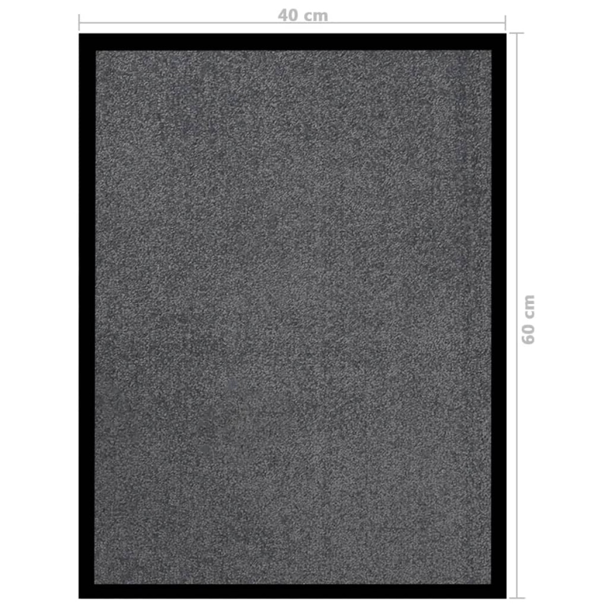 vidaXL Πατάκι Εισόδου Ανθρακί 40 x 60 εκ.