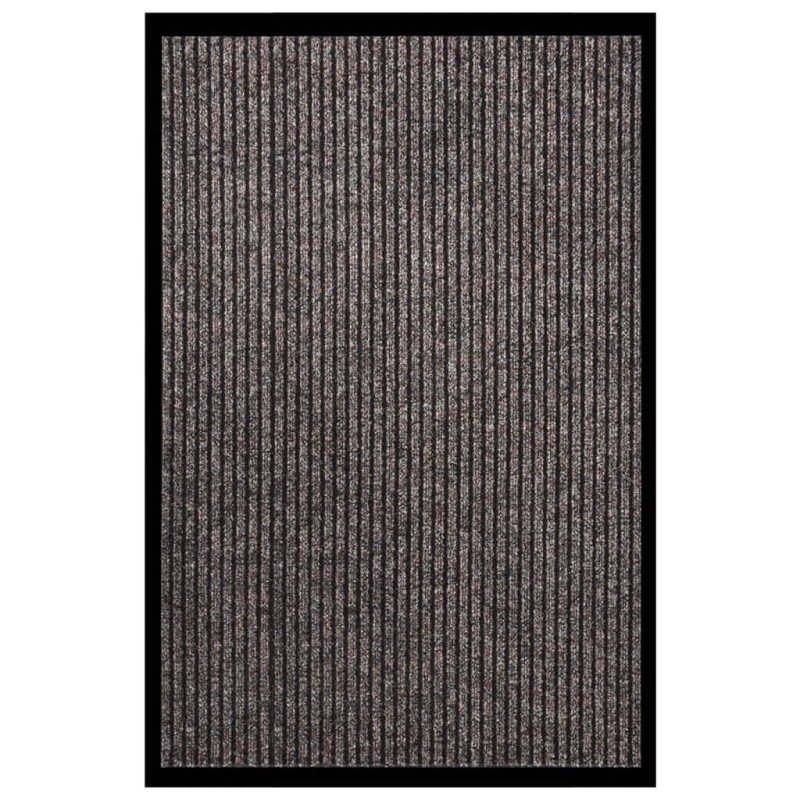 vidaXL Πατάκι Εισόδου Ριγέ Μπεζ 80 x 120 εκ.