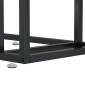 vidaXL Τραπέζι Υπολογιστή Βοηθητικό Μαύρο 50x35x65 εκ. Ψημένο Γυαλί