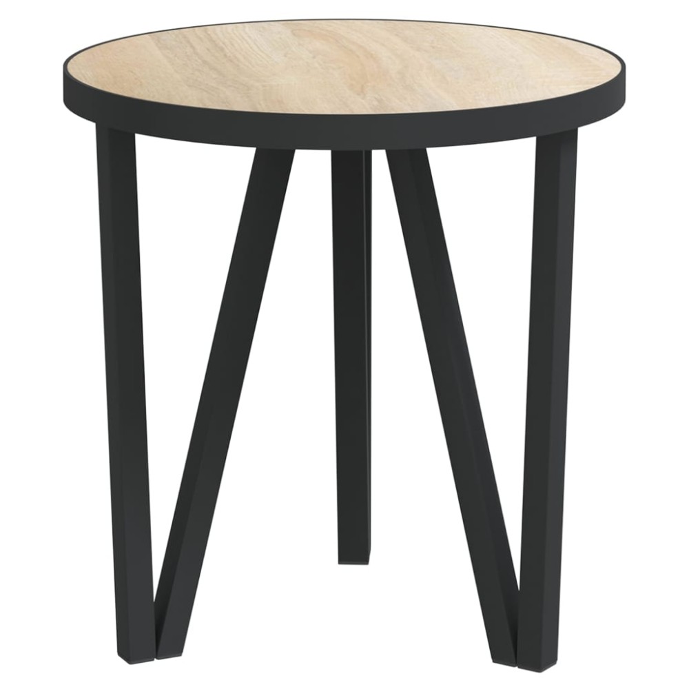 vidaXL Τραπεζάκι Sonoma Δρυς Ø35 εκ. από MDF
