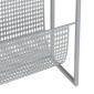 vidaXL Ραφιέρα Περιοδικών Ασημένια 35 x 15 x 45 εκ. από Ατσάλι