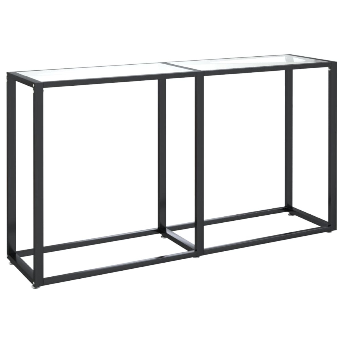vidaXL Τραπέζι Κονσόλα Διαφανές 140x35x75,5 εκ. από Ψημένο Γυαλί