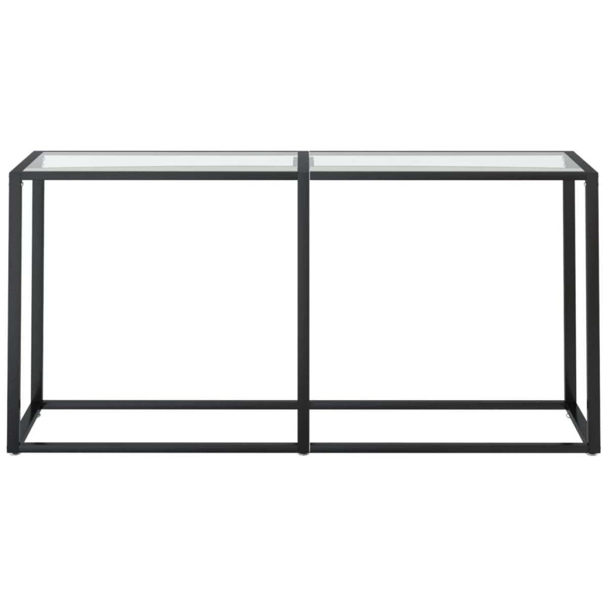 vidaXL Τραπέζι Κονσόλα Διαφανές 160 x 35 x 75,5 εκ. από Ψημένο Γυαλί