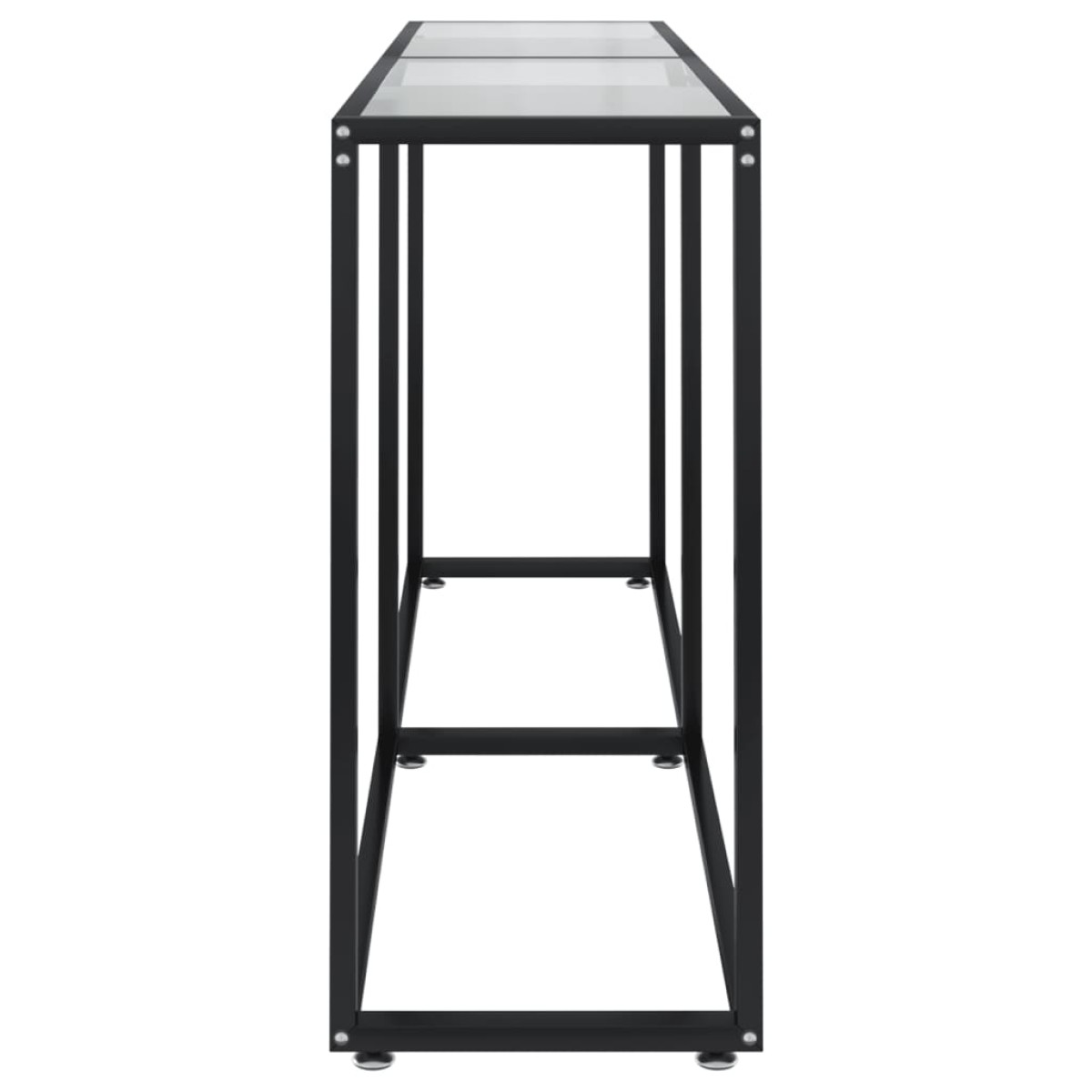 vidaXL Τραπέζι Κονσόλα Διαφανές 160 x 35 x 75,5 εκ. από Ψημένο Γυαλί