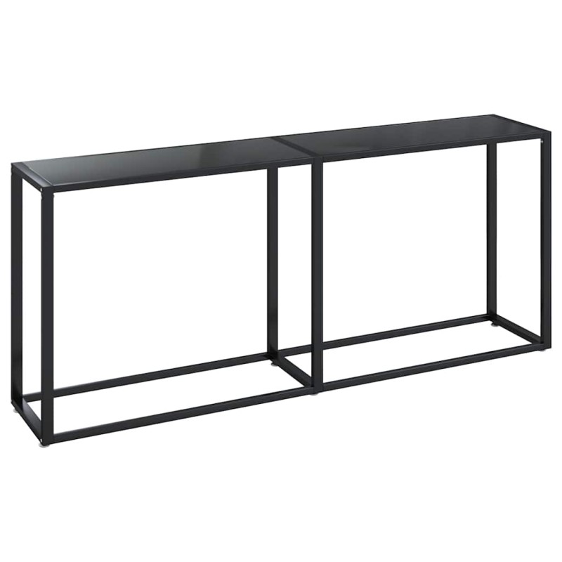 vidaXL Τραπέζι Κονσόλα Μαύρο 180 x 35 x 75,5 εκ. από Ψημένο Γυαλί