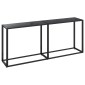vidaXL Τραπέζι Κονσόλα Μαύρο 180 x 35 x 75,5 εκ. από Ψημένο Γυαλί