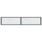 vidaXL Τραπέζι Κονσόλα Λευκό Όψη Μαρμάρου 180x35x75,5 εκ. Ψημένο Γυαλί