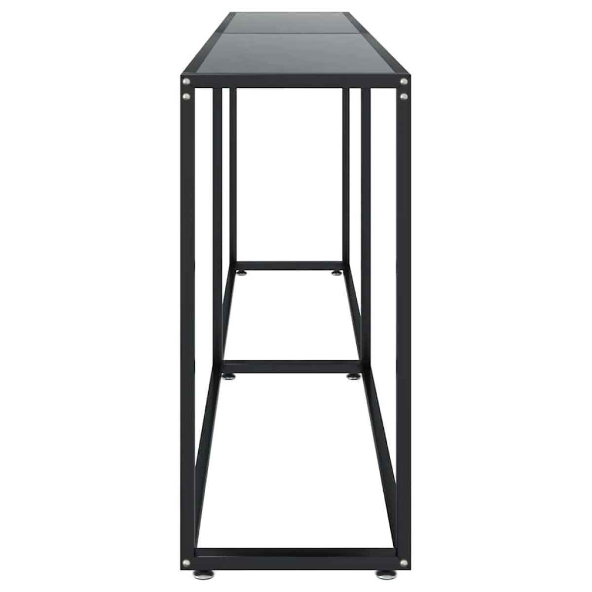 vidaXL Τραπέζι Κονσόλα Μαύρο 200 x 35 x 75,5 εκ. από Ψημένο Γυαλί