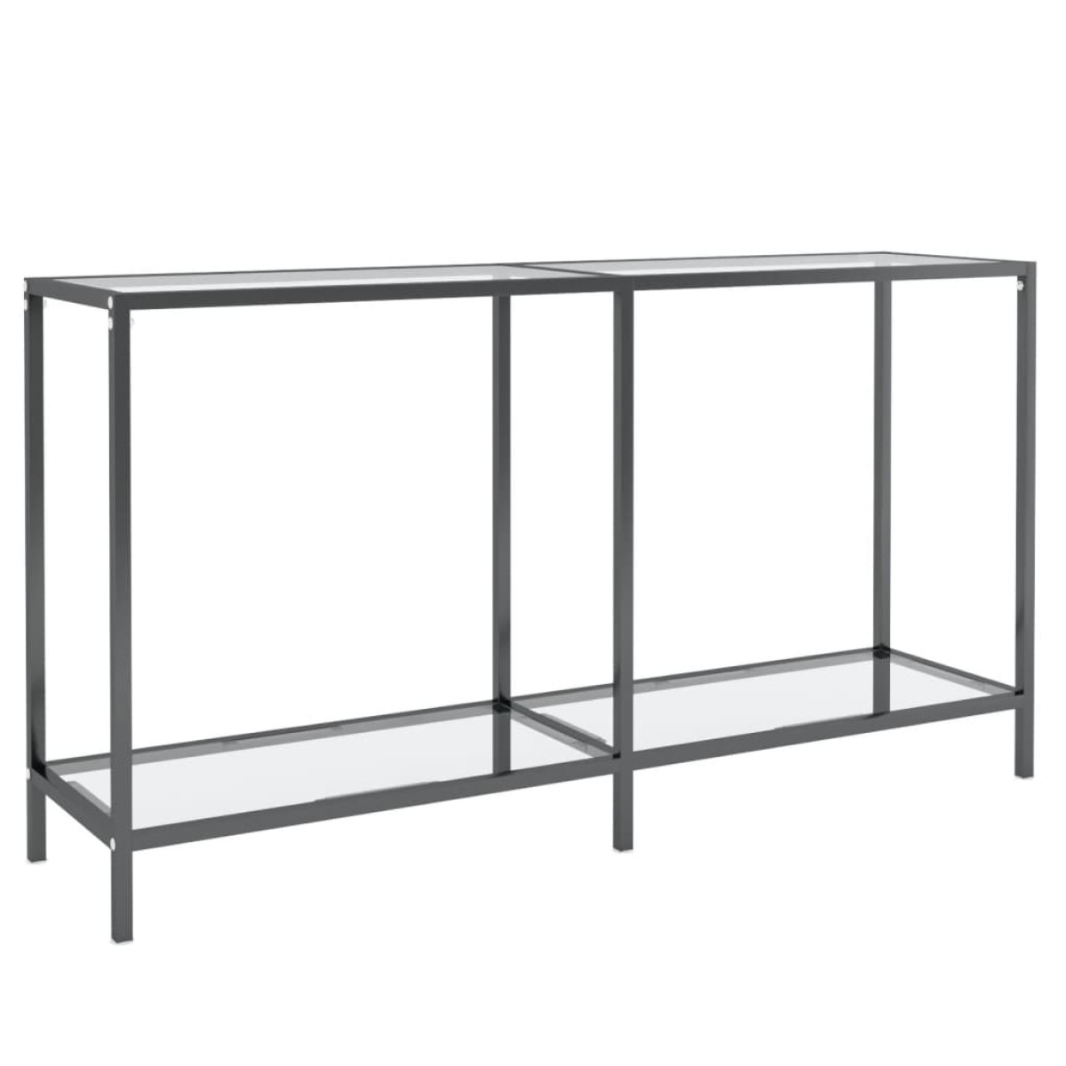 vidaXL Τραπέζι Κονσόλα Διαφανές 140 x 35 x 75,5 εκ. από Ψημένο Γυαλί