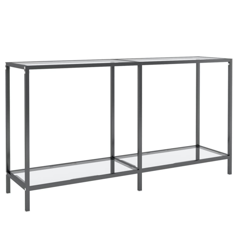 vidaXL Τραπέζι Κονσόλα Διαφανές 140 x 35 x 75,5 εκ. από Ψημένο Γυαλί