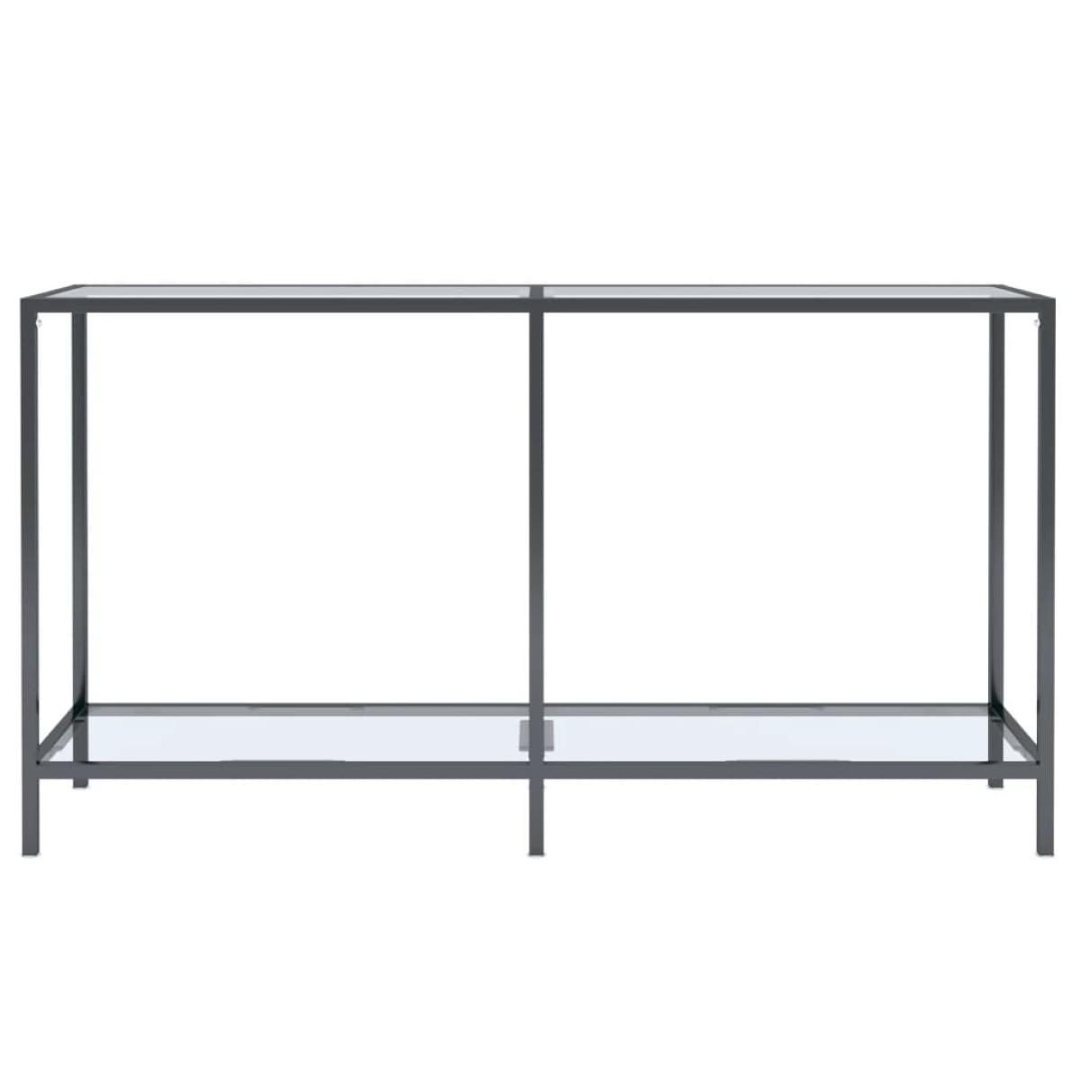 vidaXL Τραπέζι Κονσόλα Διαφανές 140 x 35 x 75,5 εκ. από Ψημένο Γυαλί