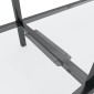 vidaXL Τραπέζι Κονσόλα Διαφανές 140 x 35 x 75,5 εκ. από Ψημένο Γυαλί