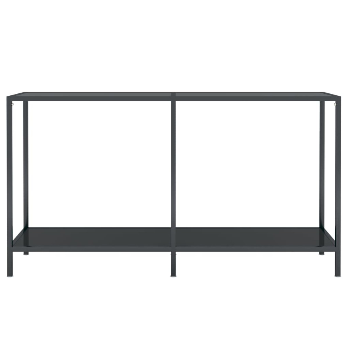vidaXL Τραπέζι Κονσόλα Μαύρο 140 x 35 x 75,5 εκ. από Ψημένο Γυαλί