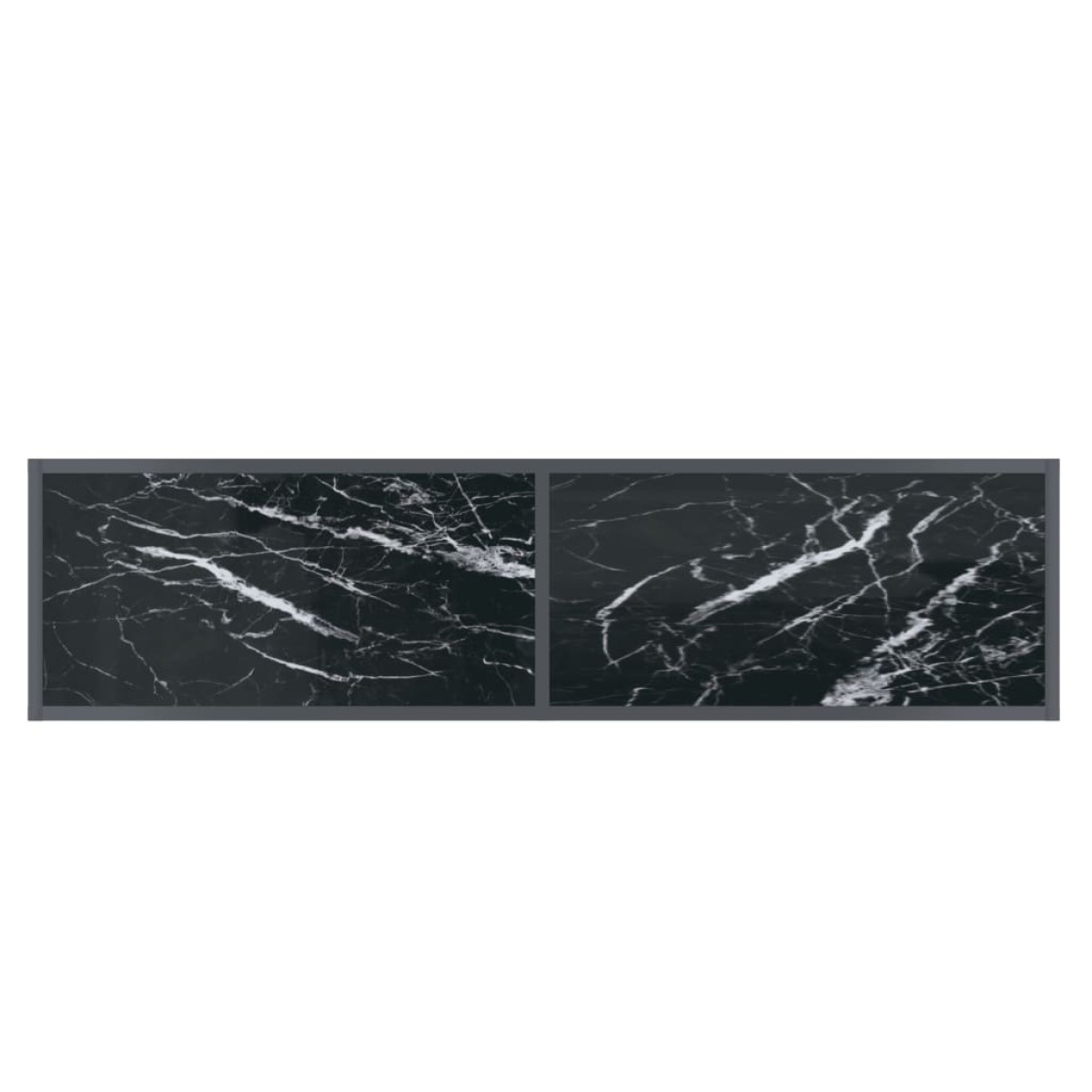 vidaXL Τραπέζι Κονσόλα Μαύρο 140 x 35 x 75,5 εκ. από Ψημένο Γυαλί