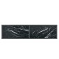 vidaXL Τραπέζι Κονσόλα Μαύρο 140 x 35 x 75,5 εκ. από Ψημένο Γυαλί