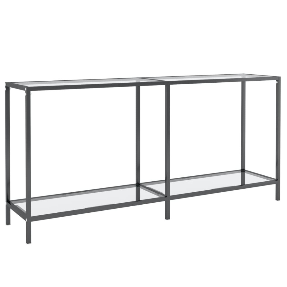 vidaXL Τραπέζι Κονσόλα Διαφανές 160 x 35 x 75,5 εκ. από Ψημένο Γυαλί