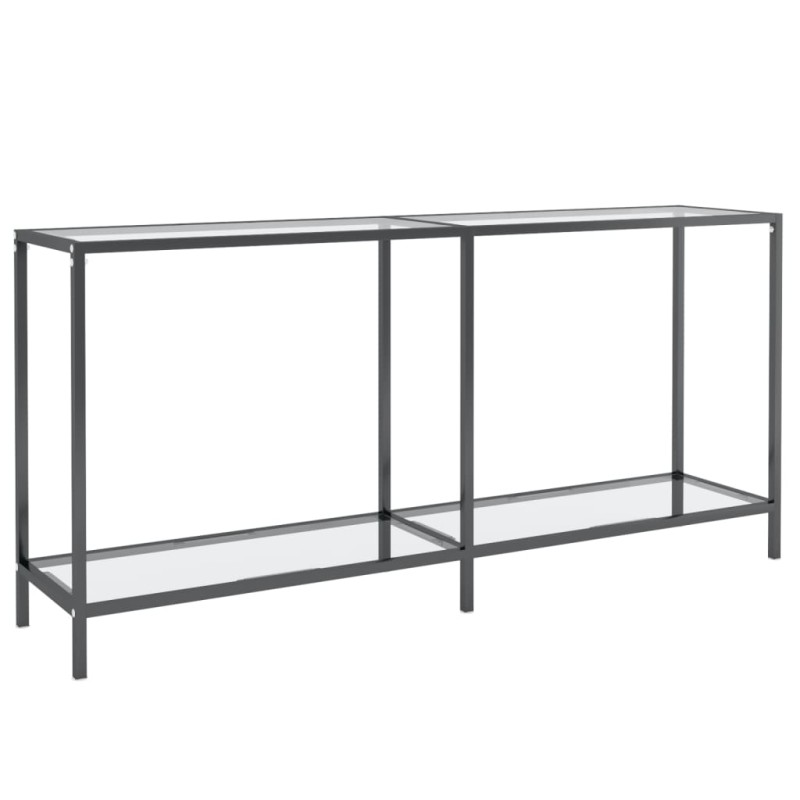 vidaXL Τραπέζι Κονσόλα Διαφανές 160 x 35 x 75,5 εκ. από Ψημένο Γυαλί