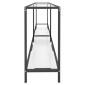 vidaXL Τραπέζι Κονσόλα Διαφανές 180 x 35 x 75,5 εκ. από Ψημένο Γυαλί