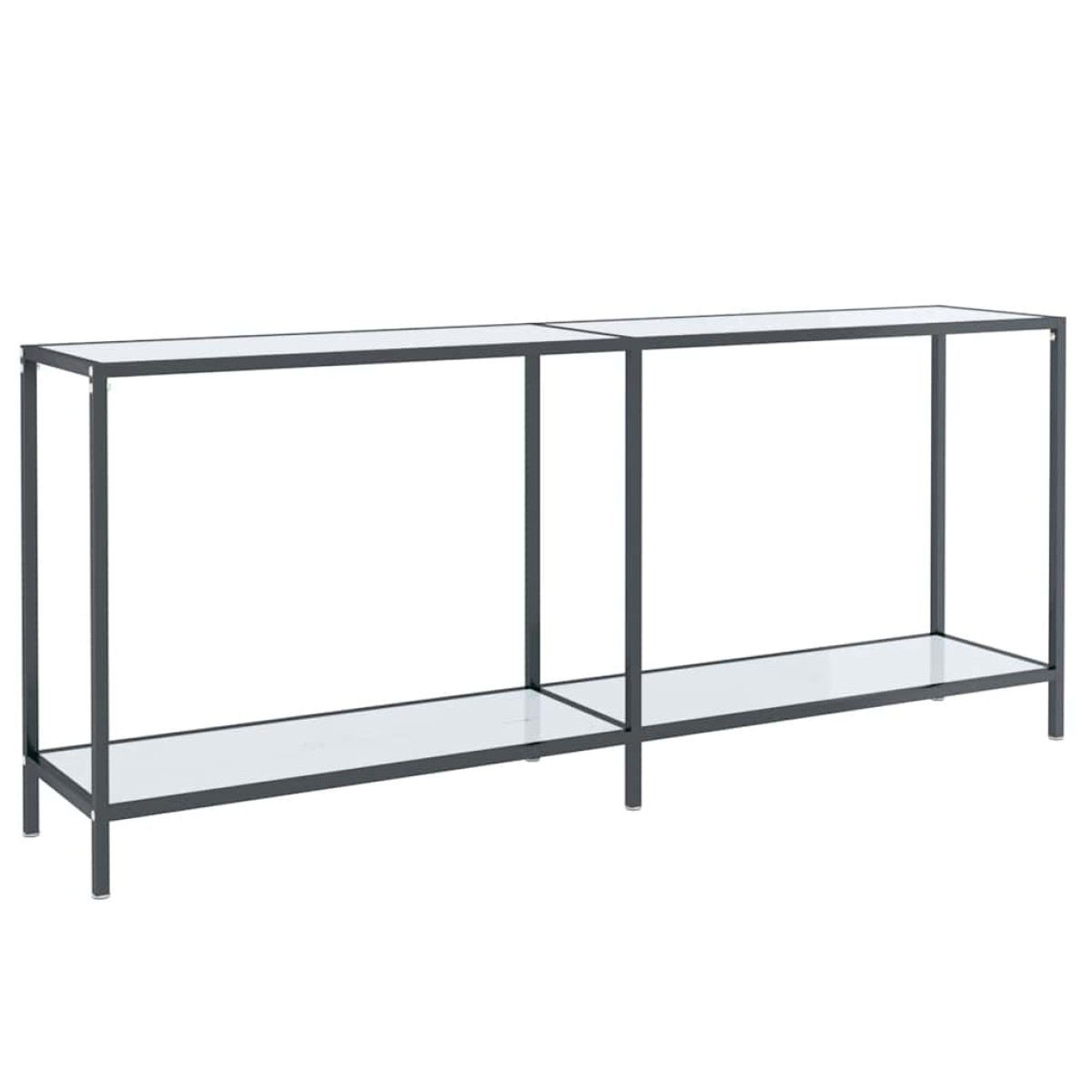 vidaXL Τραπέζι Κονσόλα Λευκό 180 x 35 x 75,5 εκ. από Ψημένο Γυαλί