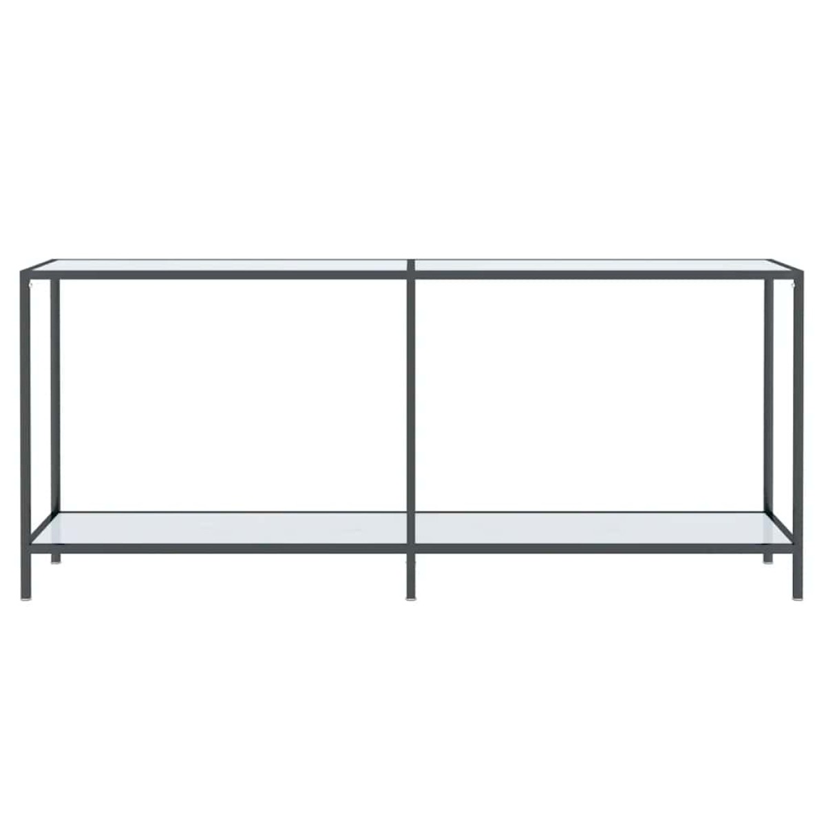 vidaXL Τραπέζι Κονσόλα Λευκό 180 x 35 x 75,5 εκ. από Ψημένο Γυαλί