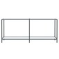 vidaXL Τραπέζι Κονσόλα Λευκό 180 x 35 x 75,5 εκ. από Ψημένο Γυαλί