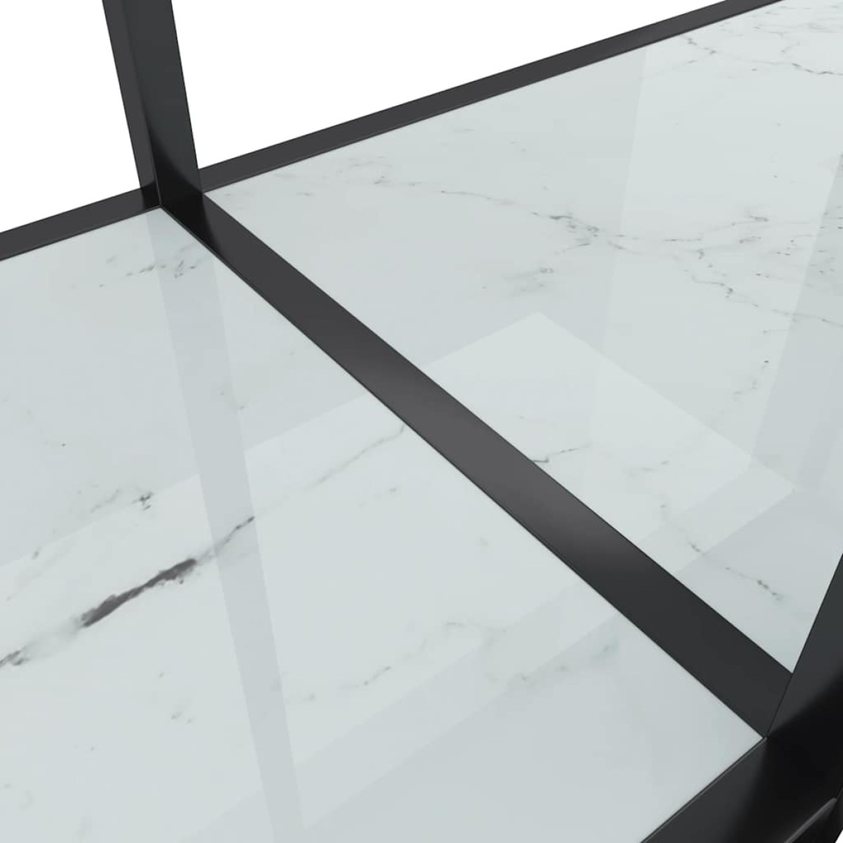 vidaXL Τραπέζι Κονσόλα Λευκό 180 x 35 x 75,5 εκ. από Ψημένο Γυαλί
