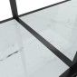 vidaXL Τραπέζι Κονσόλα Λευκό 180 x 35 x 75,5 εκ. από Ψημένο Γυαλί