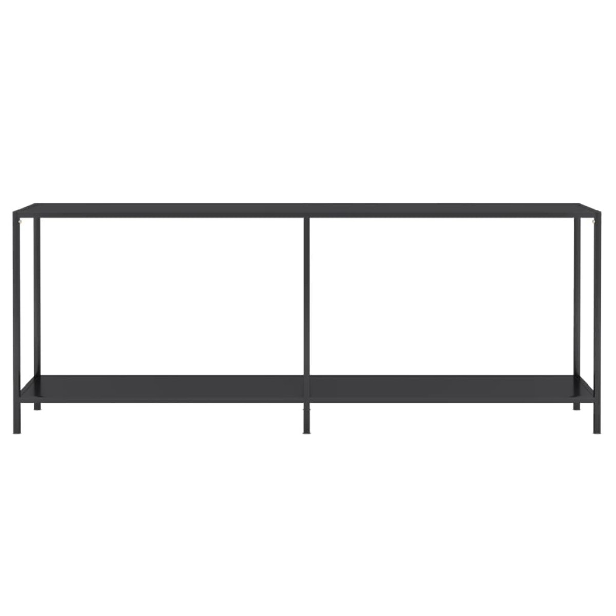 vidaXL Τραπέζι Κονσόλα Μαύρο 200 x 35 x 75,5 εκ. από Ψημένο Γυαλί