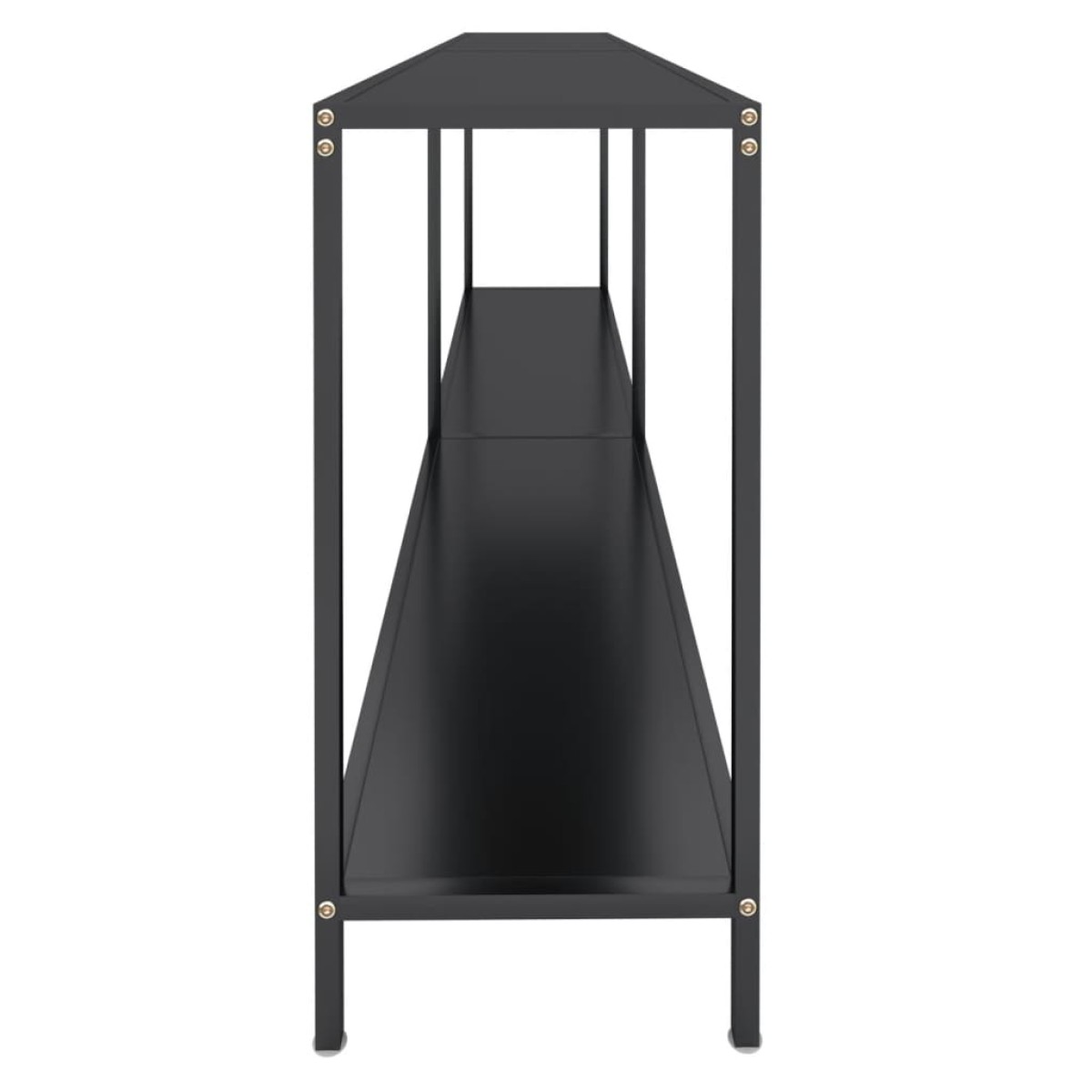 vidaXL Τραπέζι Κονσόλα Μαύρο 200 x 35 x 75,5 εκ. από Ψημένο Γυαλί