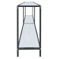 vidaXL Τραπέζι Κονσόλα Λευκό 200 x 35 x 75,5 εκ. από Ψημένο Γυαλί