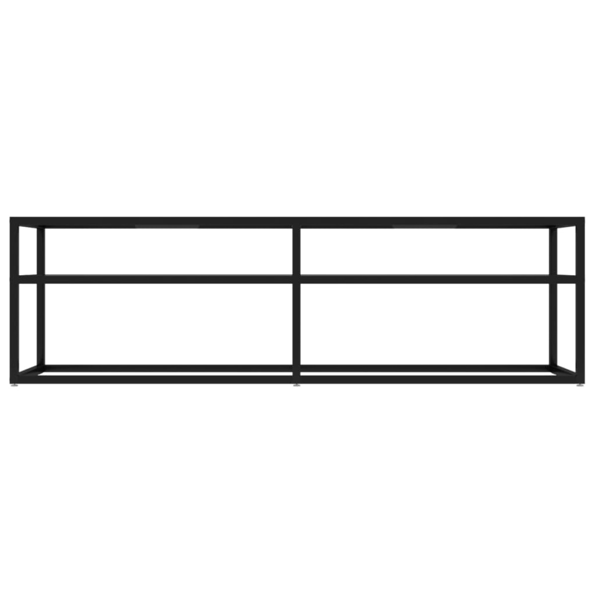 vidaXL Έπιπλο Τηλεόρασης Διαφανές 140x40x40,5εκ. από Γυαλί Ασφαλείας