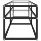 vidaXL Έπιπλο Τηλεόρασης Διαφανές 140x40x40,5εκ. από Γυαλί Ασφαλείας