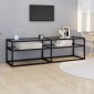 vidaXL Έπιπλο Τηλεόρασης Διαφανές 140x40x40,5εκ. από Γυαλί Ασφαλείας