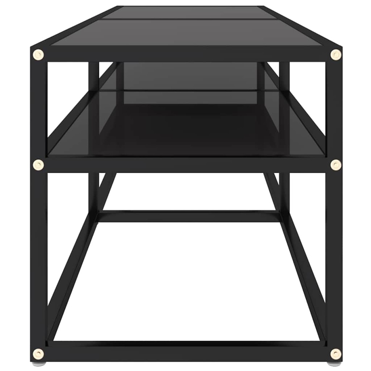 vidaXL Έπιπλο Τηλεόρασης Μαύρο 140 x 40 x 40,5 εκ. από Γυαλί Ασφαλείας
