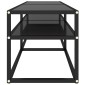 vidaXL Έπιπλο Τηλεόρασης Μαύρο 140 x 40 x 40,5 εκ. από Γυαλί Ασφαλείας