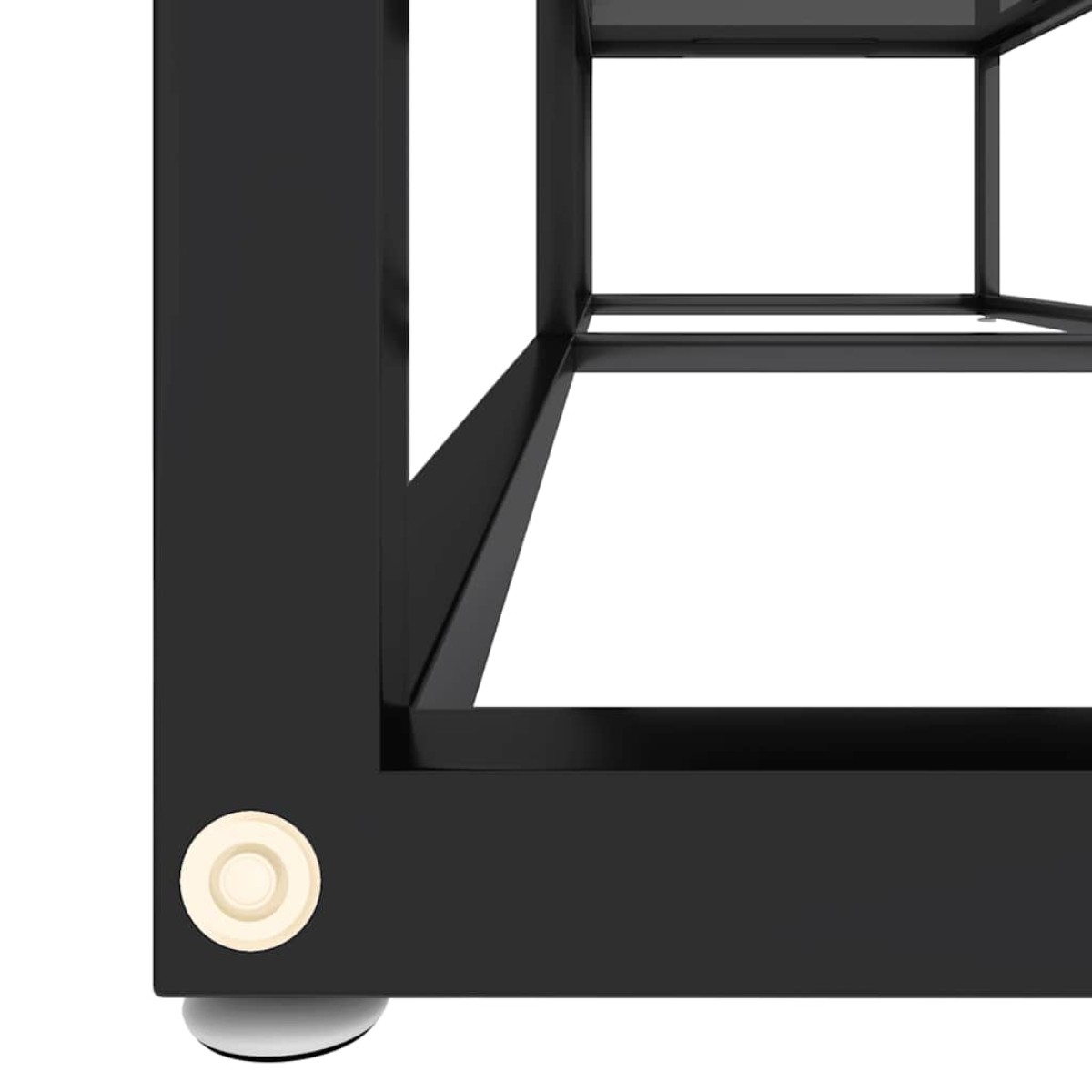 vidaXL Έπιπλο Τηλεόρασης Μαύρο 140 x 40 x 40,5 εκ. από Γυαλί Ασφαλείας
