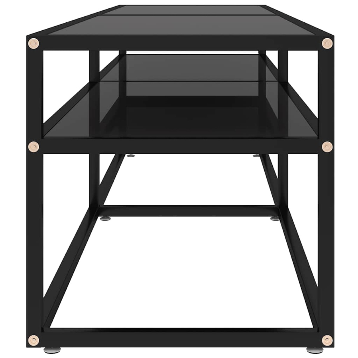 vidaXL Έπιπλο Τηλεόρασης Μαύρο 160 x 40 x 40,5 εκ. από Γυαλί Ασφαλ.