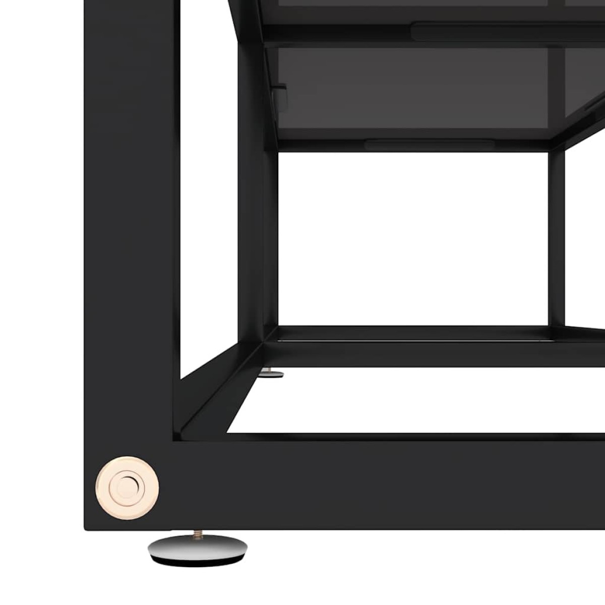 vidaXL Έπιπλο Τηλεόρασης Μαύρο 160 x 40 x 40,5 εκ. από Γυαλί Ασφαλ.